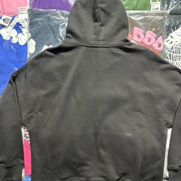 Palm Angels Hong Kong Sprayed Hoodie 'Black' - Picture 6 of 7